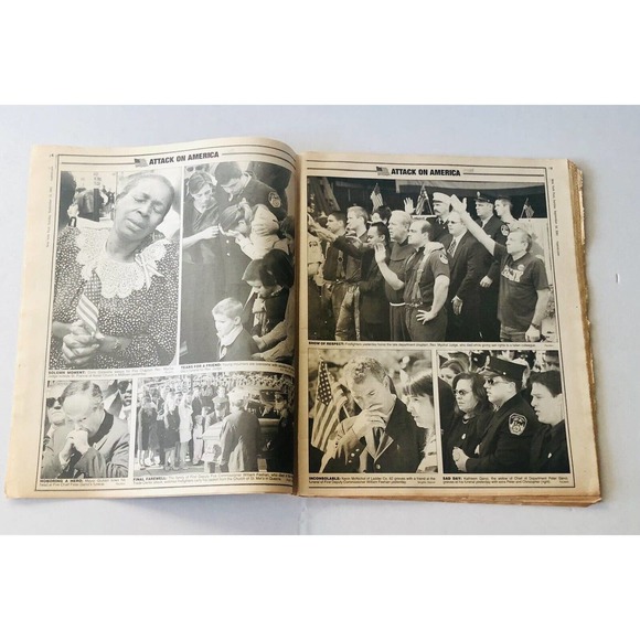 Vintage New York Post September 2001 Edition War WTC Attack on America NYPD FDNY - Picture 6 of 10